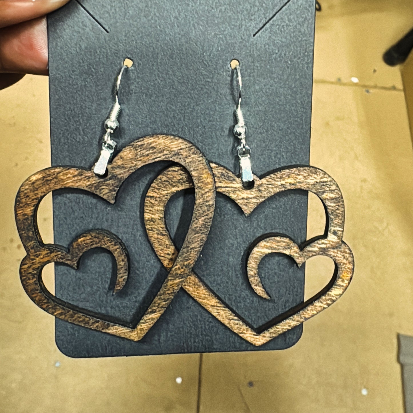 Heart in Heart Earrings