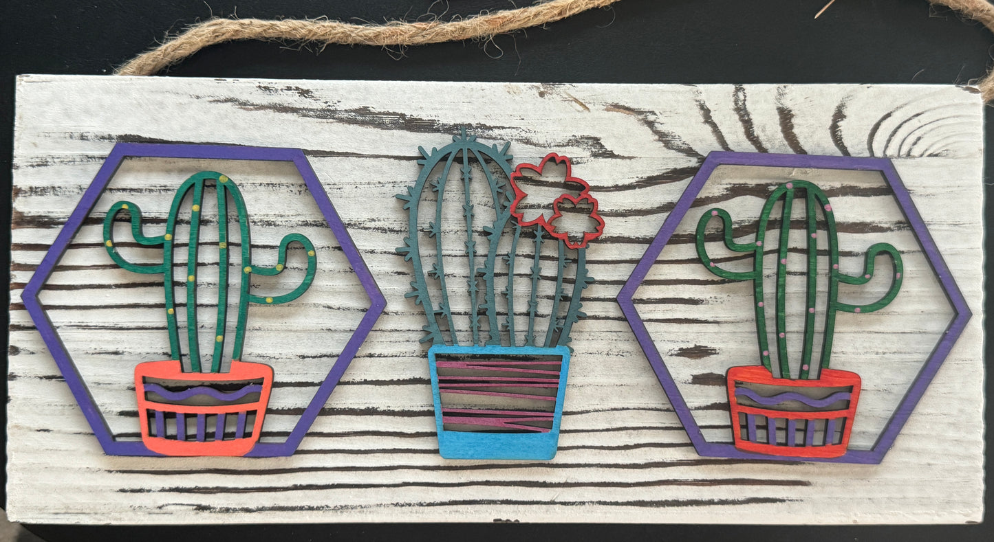 Cactus Wall Plaque