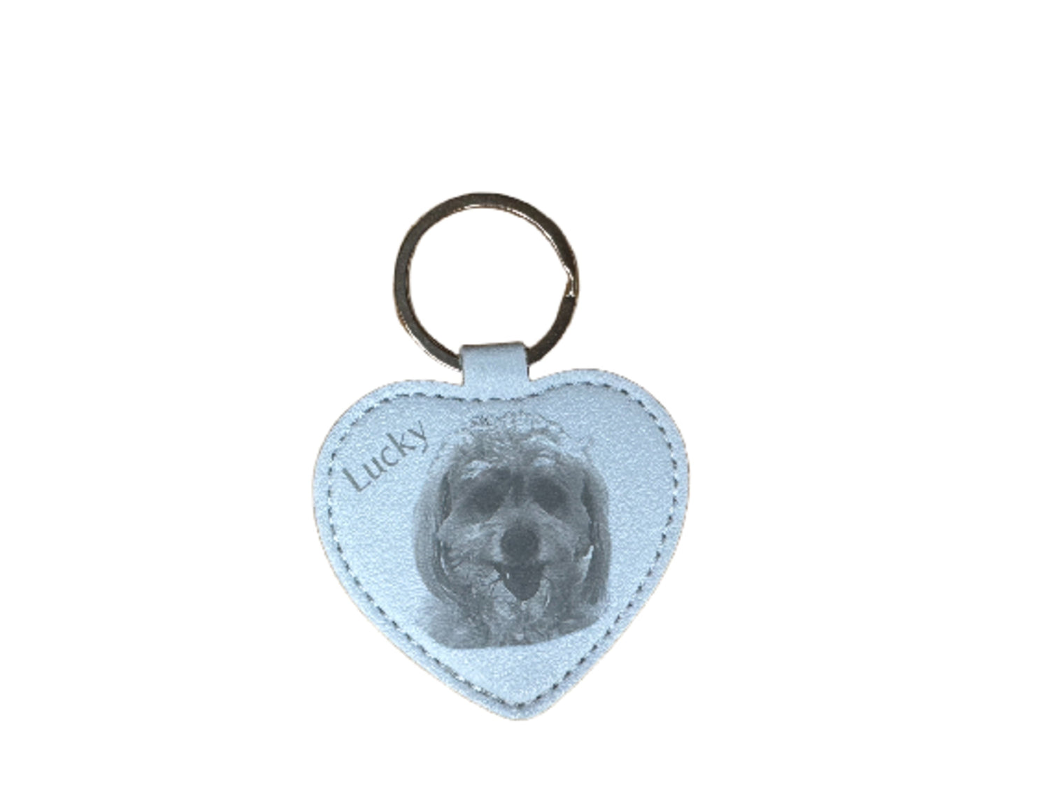 PU Leather Photo Keychains