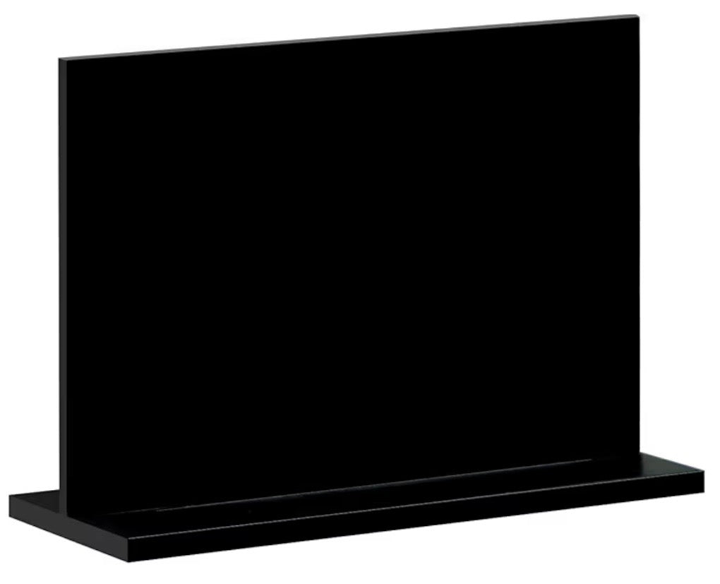 Black Acrylic Photo Frame w/base