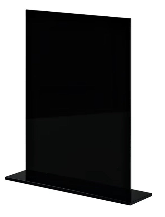 Black Acrylic Photo Frame w/base