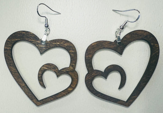Heart in Heart Earrings